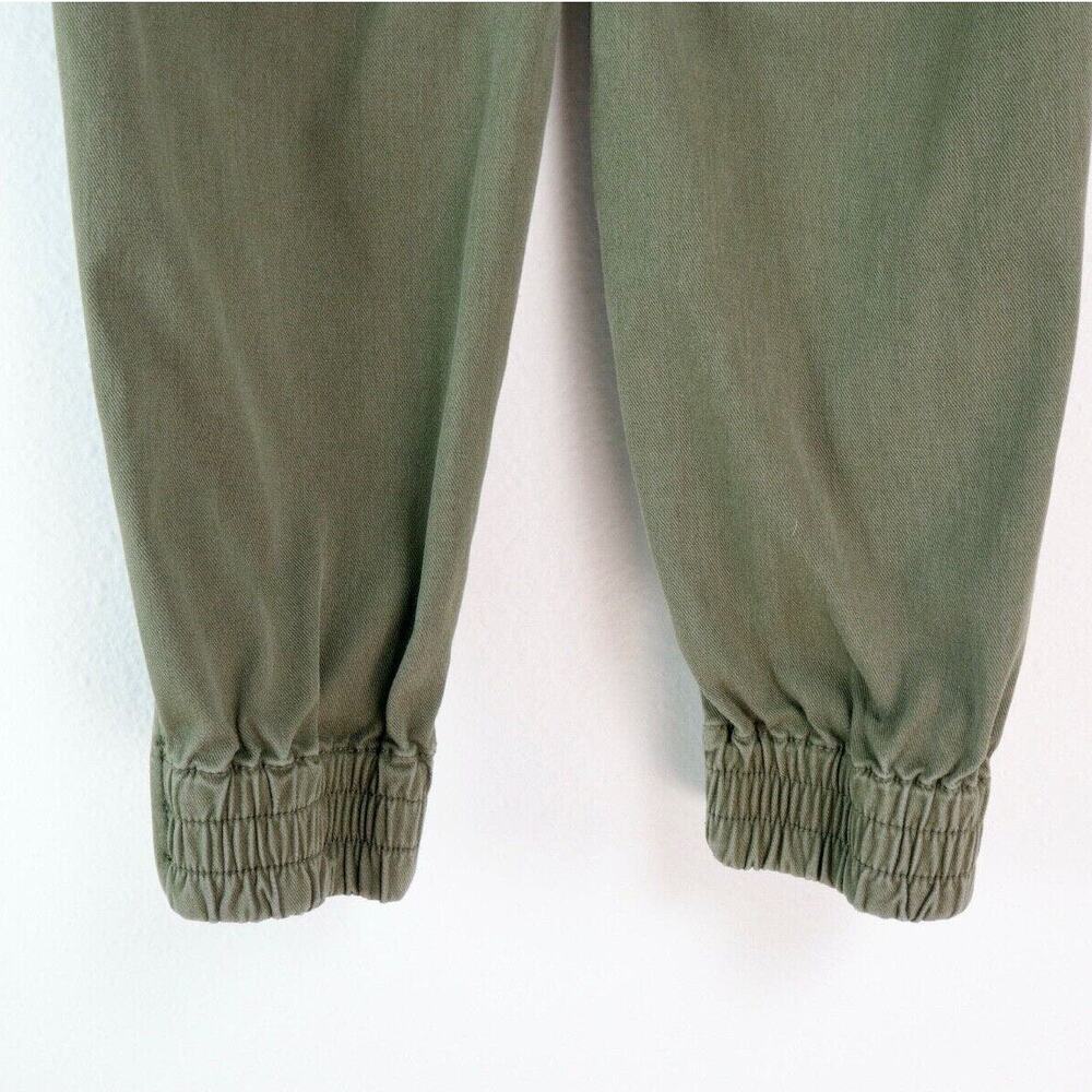 Spanx Size S Stretch Twill Cargo Jogger Pants Darkened Olive Green - Picture 8 of 10